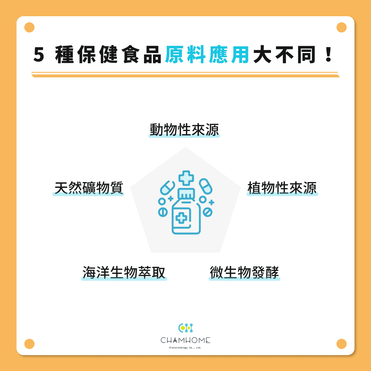 5 種保健食品原料應用大不同!