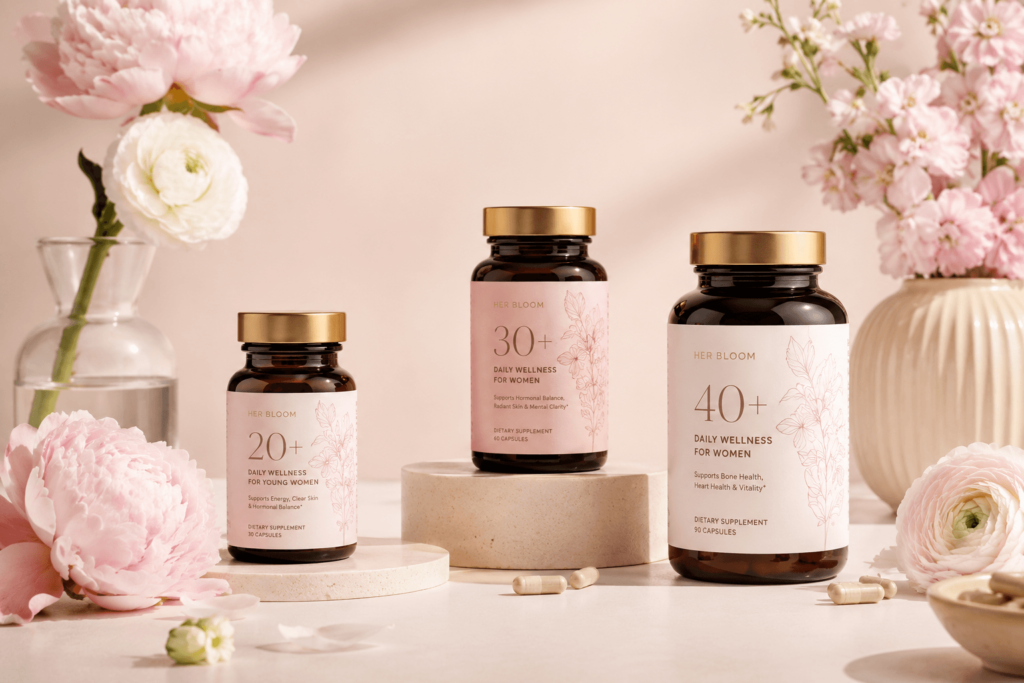 女性分齡保健食品代工 20+ 30+ 40+ 三階段精準補給